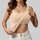 thumbnail image 2 of Camiseta sin mangas con sujetador incorporado para mujer, camisola informal sin mangas para el verano 2025, top acolchado para hacer ejercicio para tallas grandes, 2 of 5