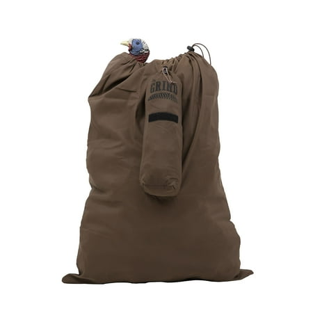 THE GRIND Dark Earth Solid Turkey Decoy Bag Turkey Decoy Storage Bag with Adjustable Backpack Straps