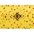 thumbnail image 1 of Ahgly Company Machine Washable Indoor Rectangle Abstract Yellow Modern Area Rugs, 5' x 7', 1 of 4