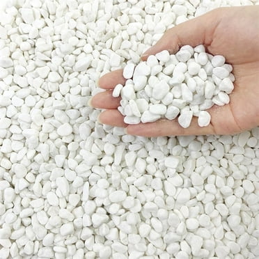 Perlite for Gardening,White Pebbles,Landscaping Pebbles,QZS Succulent Gravel,Decorative Polished Stones,Small Cactus Pebbles,Natural River Rocks,for Plants, Vases, 250g