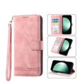 thumbnail image 1 of Funda Tipo Billetera para Samsung Galaxy S26 Ultra Carcasa Abatible con Porta Tarjetas, Bolsillo para Efectivo, Soporte Ajustable, Cierre Magnético y Correa de Muñeca Rosa, 1 of 6
