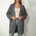 thumbnail image 3 of Fall and Winter Cardigan Sweaters for Women Oversized Loose Knit Sweater Jacket Long Sleeved Top, 3 of 8