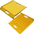 thumbnail image 6 of 2 Pack Portable Curb Ramps, Lightweight Durable Plastic Driveway Curb Ramp Rated 2200 Pounds Load Capacity, for 13.5" inch Rise Max Height Threshold Ramp Service Range, 6 of 8
