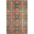 thumbnail image 1 of Unique Loom Estrella Floral Geometric Area Rug 5' x 8' Rectangle Orange/Blue, 1 of 2