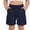 Navy, variant on BXJX Boy's Cargo Shorts, Multiple Pockets Knee Length Relaxed Fit Elastic Waist Summer Shorts Light Blue Size 7-8 T