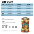 thumbnail image 6 of Kdxio Colorful Hawaii Palms for Men's Muscle T-shirt,Sleeveless for Workout Running Athletic Gym Lounge Casual, 6 of 7
