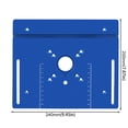 thumbnail image 1 of Plaque d'Insertion pour Table de Routeur en Aluminium pour Moteurs 65Mm Bleu, 1 of 8