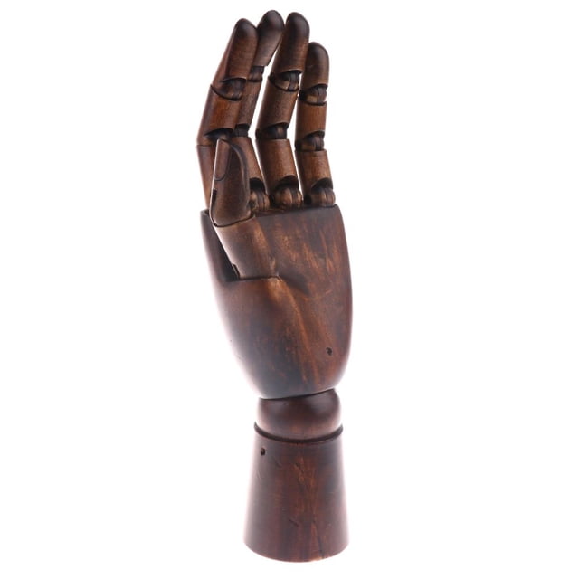 Mano de Madera Modelo Dibujo Maniquí Mano Artista Figura Mano para Dibujar Escritorio Niños Niños Cobreño BLESIY Soporte de exhibición del dedo de la mano