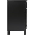 thumbnail image 6 of Jumpeak Yaletown Traditional 2-Drawer Tall Nightstand Side Table, Bedside Table with 2 Drawers and Open Shelf 16" D x 23" W x 28" H, Black, BDNH-1202-1, 6 of 6