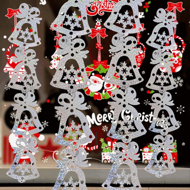 Paquete De 30 Piezas Campana De Navidad Decoración De Navidad Árbol De Navidad Decoración De para hogar Plata Macarena DIY christmas tinkle bell