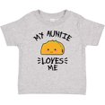 thumbnail image 3 of Inktastic My Auntie Loves Me with Taco Illustration Boys or Girls Baby T-Shirt, 3 of 5