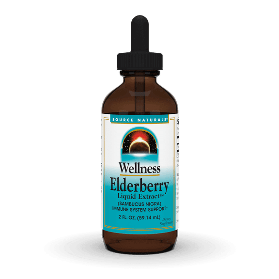 Source Naturals Wellness Elderberry Extract, 2 OZ - Immune System Support*