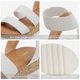 thumbnail image 3 of Sandalias de cuña DREAM PAIRS REED-1 para mujer con tacón de 6 cm blanco, 3 of 6