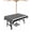 Black, variant on Fsddascl Farmhouse Aqua White Striped Outdoor Tablecloth - 54x54 Inch Square Dining Table Cover, Modern Stripes Waterproof Outdoor Table Cloth with Umbrella Hole & Zipper for Picnic/Patio/Party