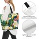 thumbnail image 3 of Balery Tropical Floral Jungle Bolsa Tote Estilo Estético con Cremalleras, Bolsa de Hombro, Bolsa de Compras Grande y Plegable, 3 of 8