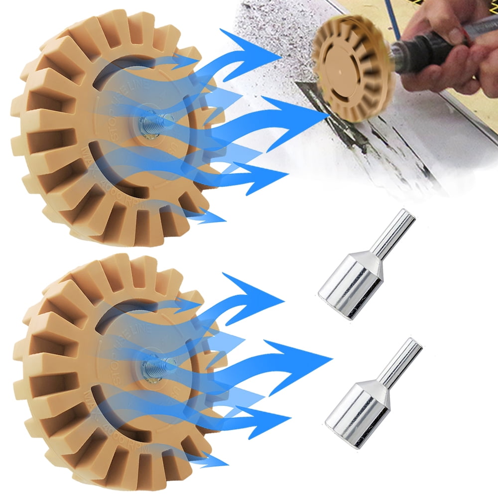  Dualshine Decal Remover Eraser Wheel, Rubber Wheel
