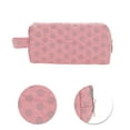 thumbnail image 4 of Unique Bargains 1 Pc Bolsa de Maquillaje Rectangular de Puntos de Moda para Viaje Pequeña Roja Gris de Poliéster, 4 of 5