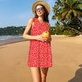 thumbnail image 3 of Balery Hohoho4 Vestidos de verano para mujer con estampado: vestido holgado sin mangas, vestido playero informal y cómodo para días calurosos., 3 of 7
