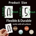 BAMIDELE 2.5 Inch Alphabet Letter Stencils, 42 Pcs Reusable Plastic