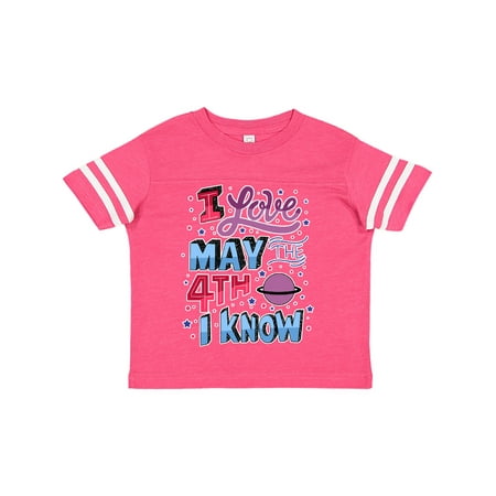 

Inktastic I Love May The 4th I know Gift Toddler Boy or Toddler Girl T-Shirt