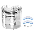 thumbnail image 1 of Fuente de agua para gatos, dispensador de agua para perros, fuente de agua automática súper silenciosa de 2 l para mascotas, 2 modos de flujo de agua para gatos, perros y varias mascotas, 1 of 9