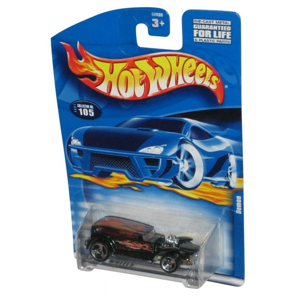 Hot Wheels Demon (2001) Mattel Black Die-Cast Toy Car #105