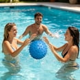 thumbnail image 5 of Pool Toys, 6 Inch Knobby Beach Ball for Teens and Adults, Inflatable Spiky Water Ball for Summer Swimming Pool Parties, Blue, 5 of 6