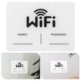 thumbnail image 3 of Señal WiFi para pared, recordatorio de contraseña WiFi, señal WiFi portátil, señales de cobertura WiFi para tiendas, restaurantes y casas de vacaciones, 3 of 7