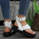thumbnail image 5 of Xihbxyly Sandalias de Mujer, Elegantes Chanclas de Cuña, Zapatos de Verano de Punta Abierta, Plantilla Acolchada y Cómoda, Suela Antideslizante, Ideales para Bodas, Fiestas y Paseos Al Aire Libre, Es, 5 of 6