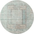 thumbnail image 1 of Ahgly Company Machine Washable Indoor Round Contemporary Dark Goldray Area Rugs, 3' Round, 1 of 7