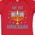 thumbnail image 3 of Inktastic My 1st Hanukkah with Menorah and Stars Boys or Girls Baby Bodysuit, 3 of 4