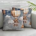 thumbnail image 3 of Qinduosi Funny Animals Pillow Covers Set of - Nursery Decor, Kids Room Decor for Girls Boys, Kids Playroom Decor, Baby Boy Girl Nursery Decor, Kids Decorative Pillow White, 3 of 5