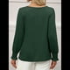 thumbnail image 4 of Blusas de Larga para Mujer, Blusas Informales de Negocios, Elegantes, para el Trabajo, la Oficina, Camisas Holgadas de Verano, Conjuntos de Moda 2025 Verde XL, 4 of 8