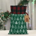 thumbnail image 5 of Yiaed Christmas Trees Print Christmas Small Burlap Bags with Drawstring, Burlap Gift Bags Christmas Linen Treat Sacks Gift Wrapping Bags Xmas Holiday Party-Black, 5 of 8