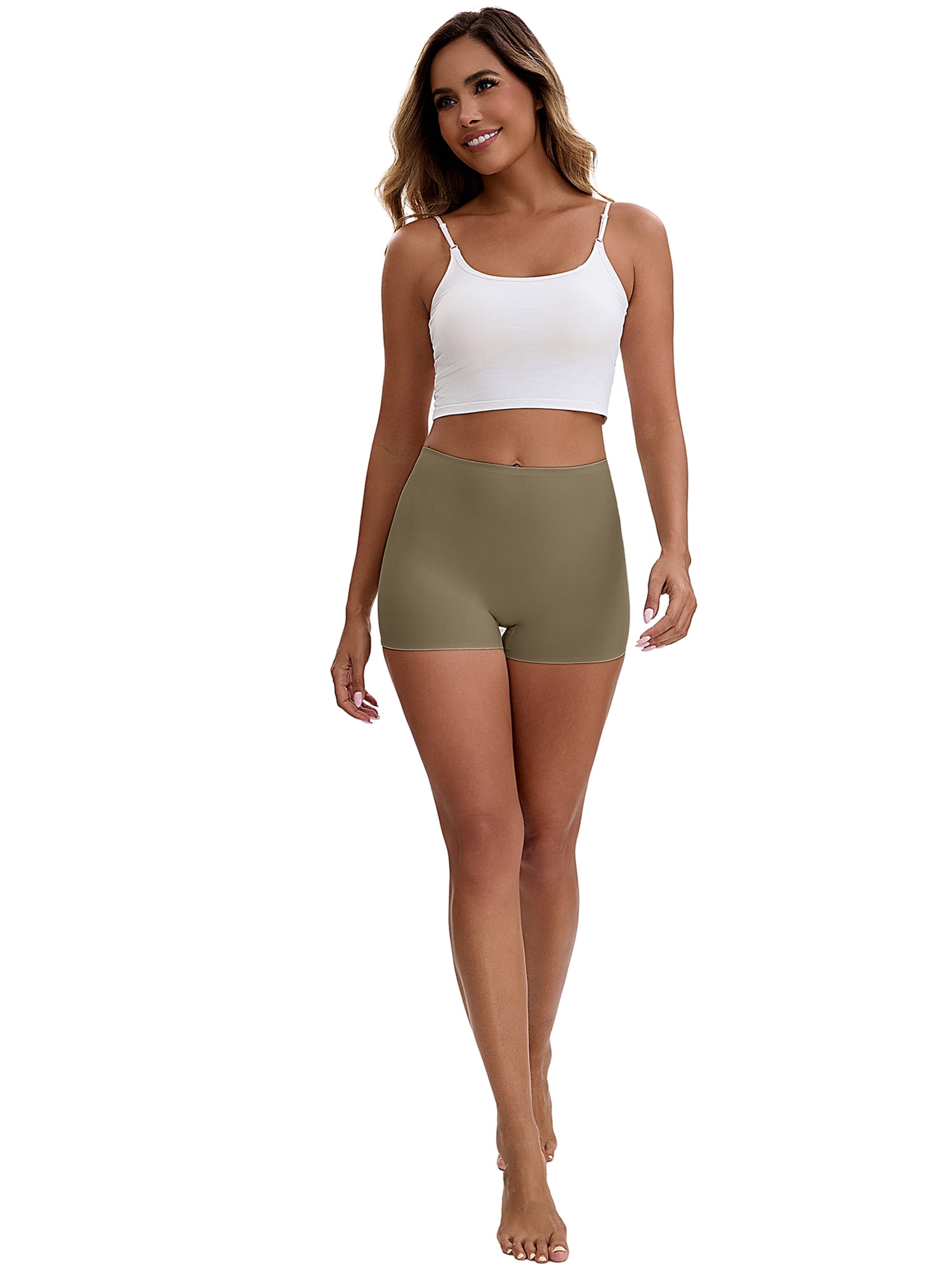 Unique Bargains Seamless Tummy Slimming Control Panties XL Brown