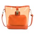 thumbnail image 1 of Bolsa de hombro transparente Mujer 2pcs / set PU Color sólido Messenger Bag (Naranja) Tmvgtek Para Estrenar, 1 of 9