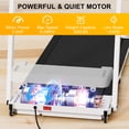 thumbnail image 3 of Tomile Foldable Treadmill for Home, 3.0HP Portable Treadmill with 300 lbs Weight Capacity for Jogging Walking, White, 3 of 6