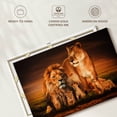 thumbnail image 6 of Elephant Stock Lion Family Wall Art - Horizontal Canvas Wall Art - Hallway Wall Decor - Animal Canvas - Green And Black Decor By Wouter Rikken - 12" x 8", 6 of 8