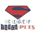 thumbnail image 2 of Men's DC League of Super-Pets Superman Logo Cutouts  Graphic Tee White X Large, 2 of 5