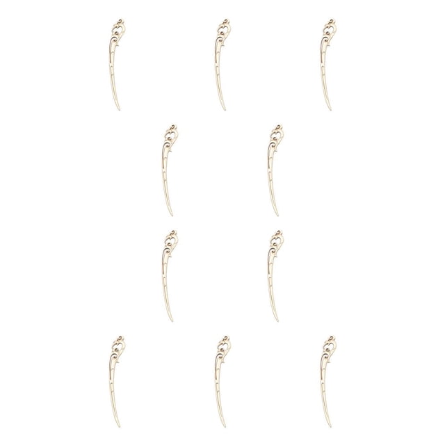 Qarigey Libro Clip colgante líneas de arte etiqueta signos páginas fabricantes Simple palo de pelo para niños adultos mujeres bronce antiguo Type1 NO1 Qarigey CBP255660