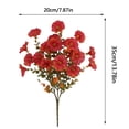 thumbnail image 3 of Autumn Artificial Morning Glory Bush, Artificial Flowers for Outdoors, Faux Flowers for Outdoor Planters, Realistic Artificial Flowers, Fall Tone Eucalyptus Flower Stems, Faux Petunia Floral 1Pcs, 3 of 5