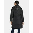 thumbnail image 3 of Big Chill Women's and Women's Plus Maxi Puffer Coat with Hood, Heavyweight, Sizes S-3X, 3 of 5