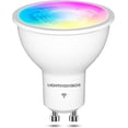 thumbnail image 2 of GEREMF-GU10 Smart Light Bulbs 50W Equivalent, 38°Beam Angle, Smart Bulb Compatible with Alexa/Google Assistant/SmartLife, 5W 420LM, RGBCW Spotlight Track Light, 2.4G WiFi, ETL Listed, 1PC, 2 of 4