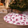 thumbnail image 5 of Rateoe Lilies Flowers Pattern Christmas Tree Skirt with Ties , Christmas Tree Decorations, Farmhouse Christmas Decor Xmas Holiday Decorations-48", 5 of 6