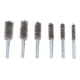 thumbnail image 1 of 6 cepillos de limpieza de alambre trenzado a prueba de óxido de 4 pulgadas con vástago hexagonal de 1/4 pulgadas para taladro eléctrico, destornillador de impacto, acero inoxidable plateado, 1 of 15