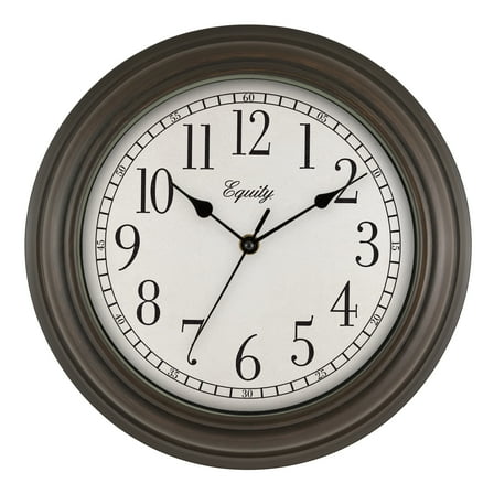 Equity 12 Inch Cora Quartz Analog Wall Clock, 20898