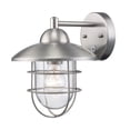 thumbnail image 4 of Trans Globe Lighting 4370 ST Industrial 1 Light Outdoor Wall Sconce - Stainless Steel, 4 of 7