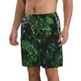 thumbnail image 2 of Disketp Men'S Swim Trunks Hawaiian Breathable Surf Beach Swimsuits Mesh Lining Beach Shorts With Pockets-Lush Foliage Green Plant, 2 of 9