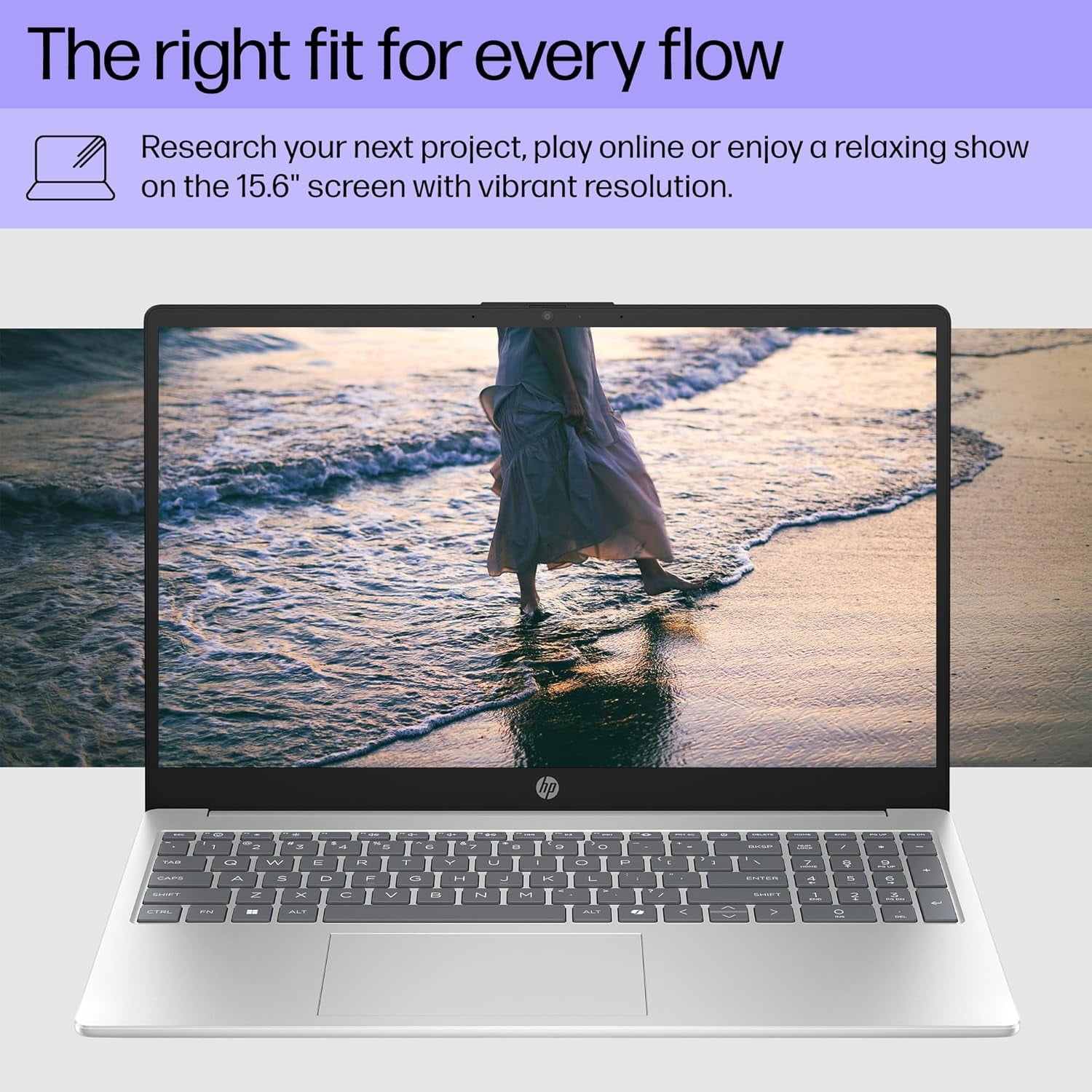 HP 15 Touchscreen Laptop, 15.6" FHD IPS Display, AMD Ryzen 7 7730U, 16GB RAM, 512GB SSD, AMD Radeon Graphics, Windows 11 Pro, Copilot, Numeric Keypad, Wi-Fi 6