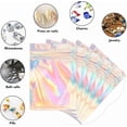 thumbnail image 2 of 200 Pack Mylar Bags, 2 Size Resealable Bags, Mylar Holographic Bag with Clear Window, Resealable Smell Proof Bag, Zipper Foil Bags (200 Pack, 4''x6" & 5.5''x8"), 2 of 8